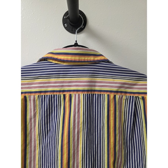 Polo Ralph Lauren Westerton Stripe Button Down Shirt Men Large Cotton Multicolor - Picture 7 of 7